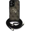 Guess PU 4G Metal Logo Crossbody Strap Case Защитный чехол для Apple iPhone 16