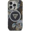 Guess IML Glitter Magnolia and Triangle Logo MagSafe Защитный чехол для Apple iPhone 16 Pro