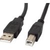 Lanberg CA-USBA-11CC-0010-BK USB cable 1 m 2.0 USB B Black