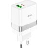 Сетевая зарядка Hoco N21 30W USB-C/USB-A белая