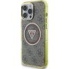 Guess IML 4G Glitter and Triangle Logo MagSafe Aizsargapvalks priekš Apple iPhone 16 Pro