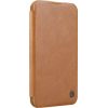 Etui Nillkin Qin Prop Leather iPhone 16 (brązowy)
