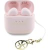 Guess Glossy Effect Printed Classic Logo & Charm Roze Bezvadu Austiņas