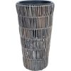 Puķu pods WICKER D28xH50cm, pelēks
