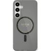 Guess Glitter Circle Classic Logo MagSafe Чехол для Samsung Galaxy S25