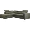 Corner sofa bed ODELIA-2 LC, light green