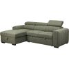 Corner sofa bed ODELIA LC, light green