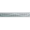 ACO dušas kanāls ar vertikālo atloku un resti ShowerDrain C Wave, 1185 mm, h=65mm