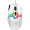 LORGAR MSP80, Professional wired gaming mouse, 9 programmable buttons, Pixart PAW3395 sensor, DPI up to 26000, 80 million clicks buttons lifespan, 1.8m USB braided cable, size: 129*73*40mm, 0.093.5kg, White