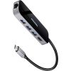Axagon Multiport USB 3.2 Gen 1 hub. HDMI, Gigabit LAN and Power Delivery. 20 cm USB-C cable.