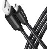 Axagon Data and charging USB 2.0 cable length 2 m. 2.4A. Black braided.