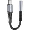 Аудио адаптер Hoco LS33 Type-C to 3.5mm серый
