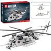Leantoys Construction Blocks Transport Helicopter Helicopter 2192el