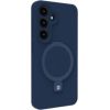 Evelatus Samsung  Galaxy S25 Plus Premium Magnetic with Stand Soft Touch Silicone Case Midnight Blue