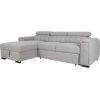 Corner sofa bed ODELIA LC, grey