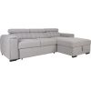 Corner sofa bed ODELIA RC, grey
