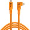 Tether Tools cable USB-C - USB-C TetherPro Optima 10G Right Angle 3m, orange