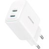 Сетевое зарядное устройство Joyroom JR-TCF12 2x USB-C 20W PD | QC 3.0 - белый