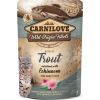 CARNILOVE CAT POUCH Wet cat food Trout, Echinacea 85 g