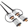 Omega kabelis + adapteri HDMI 1,5m (43865)