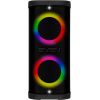 Portable speaker SVEN PS-950, black, power output 2x80W (RMS), TWS, Bluetooth, IPx4, FM, USB, microSD, LED-display, lithium battery