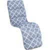 Cushion for chair BADEN-BADEN 48x165cm, grey rhombus
