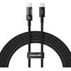 Baseus Gem USB C to USB C fast charging cable 2 m 100 W Black