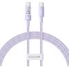 Baseus Gem USB C to USB C fast charging cable 1 m 100 W Purple