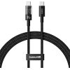 Baseus Gem USB C to USB C fast charging cable 1 m 100 W Black