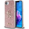 Guess PU Fixed Glitter 4G Metal Logo Case Aizsargapvalks priekš Appe iPhone 16e