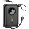 Dudao K14 10000mAh power bank с кабелем USB-C | Lightning - черный