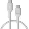 Kabelis Green Cell PowerFlex Fast Charging USB Type-C Male - USB Type-C Male 100W White 1.2m