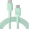 Kabelis Green Cell PowerStream USB Type-C Male - USB Type-C Male 100W Mint Green 1.2m