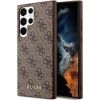 Guess GUHCS23LG4GFBR S23 Ultra S918 brązowy|brown hard case 4G Metal Gold Logo