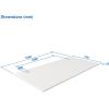 Up Up Table top L White, 1500x750x25mm (Laminated particle board)