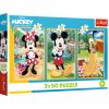 TREFL DISNEY MICKEY MOUSE Pužļu komplekts Pele brīvdienās, 3x50 gab.