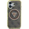 Guess IML 4G Glitter and Triangle Logo MagSafe Case Aizsargapvalks priekš Apple iPhone 16