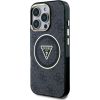 Guess IML 4G Glitter and Triangle Logo MagSafe Case Aizsargapvalks priekš Apple iPhone 16 Pro Max