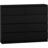Top E Shop Topeshop M8 120 CZERŃ chest of drawers