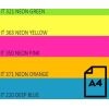 Color Neon paper Double A, 75g, A4, 500 sheets, Rainbow 4, 5 Neon Colors
