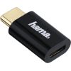 Hama 00178399 Adapter, micro USB to USB Type-C plug, Black