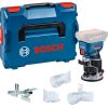 Akumulatora malu frēze Bosch GKF 18V-8 Professional; 18 V (bez akumulatora un lādētāja) + L-BOXX 136