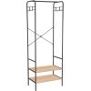 Hallway self HANNES 64x40xH180cm, rustic melamine