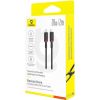 Baseus Dura Type C fast charging cable for iP 20 W 2 m Black, Red