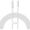 Baseus Gem USB C to USB C fast charging cable 2 m 100 W White