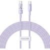 Baseus Gem USB C to USB C fast charging cable 2 m 100 W Purple