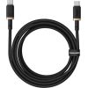 Baseus Dura Type C to Type C 100 W fast charging cable 2 m Black, Gold