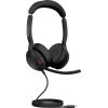 Jabra Evolve2 50, headset (black, stereo, UC, USB-C)