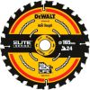 Griešanas disks kokam DeWalt DT10400-QZ; 165x20 mm; 24T