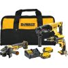 Instrumentu komplekts DeWalt DCK304P2-QW (DCF620 + DCG405 + DCH133); 18 V; 2x5,0 Ah akum.